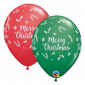 Red & Green Christmas Evergreen – 11 Inch Latex Balloon – Christmas balloon