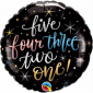 Five, Three, Two, One - New year Foil Balloon