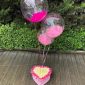 Bubble Balloon & Rose Heart Flower Box