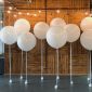 Classy White BIG LATEX Birthday Balloons