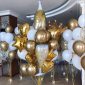 Champagne Bottle and Other Inflated Birthday Balloons