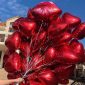 50 x Red Hearts & Lip Bouquet