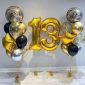 Glittery 13 Birthday Balloons